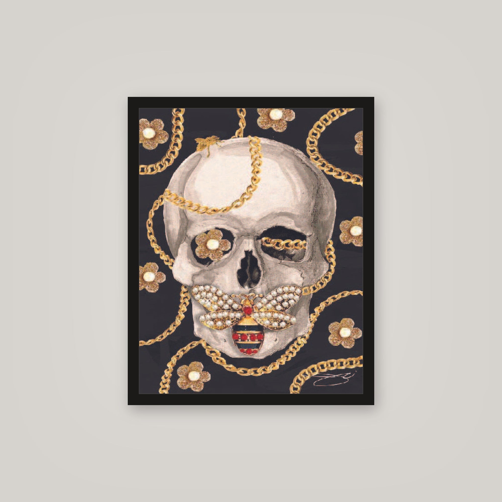[auto-mockup] BEE SKULL POSTER - 16 x 20in.
