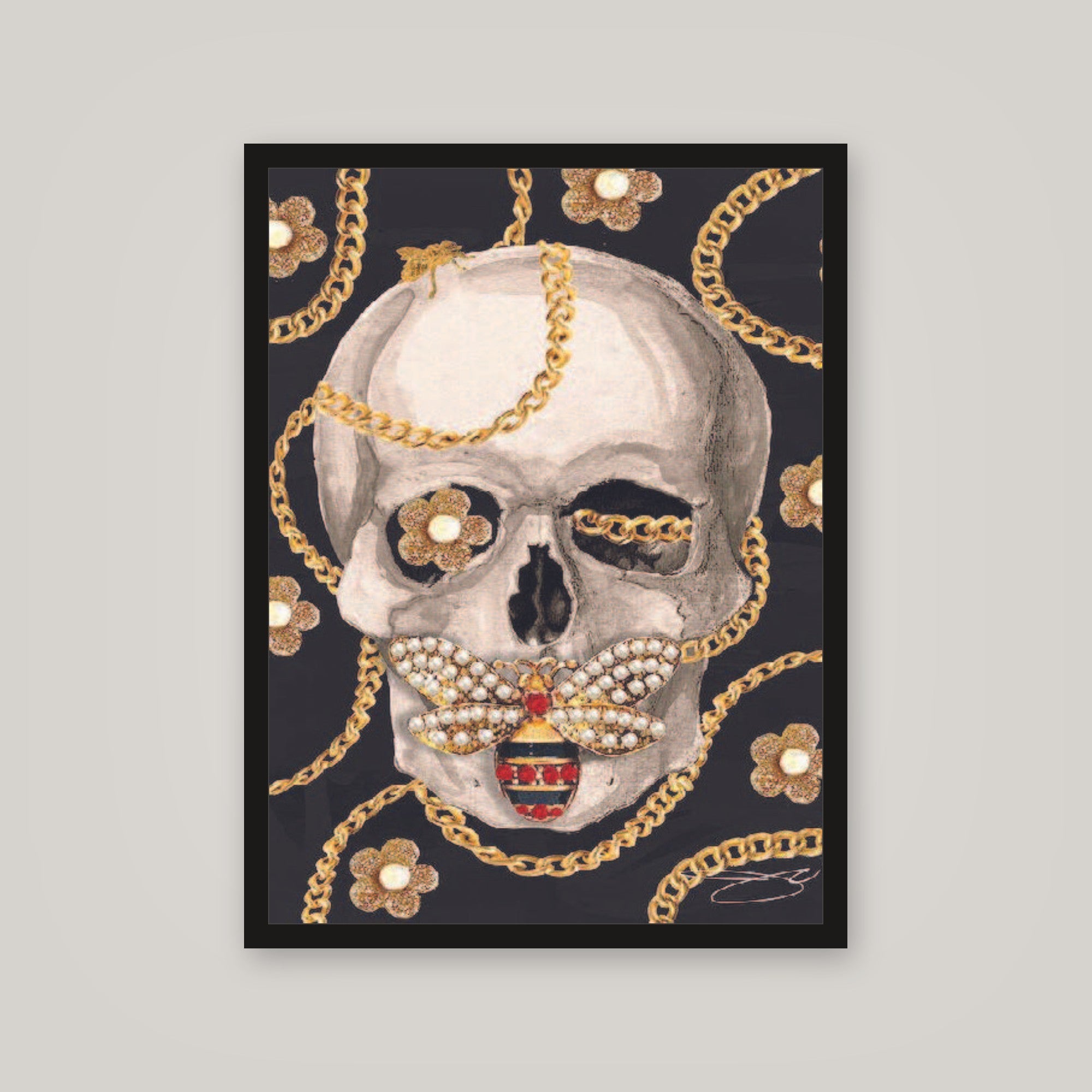 [auto-mockup] BEE SKULL POSTER - 18 x 24in.