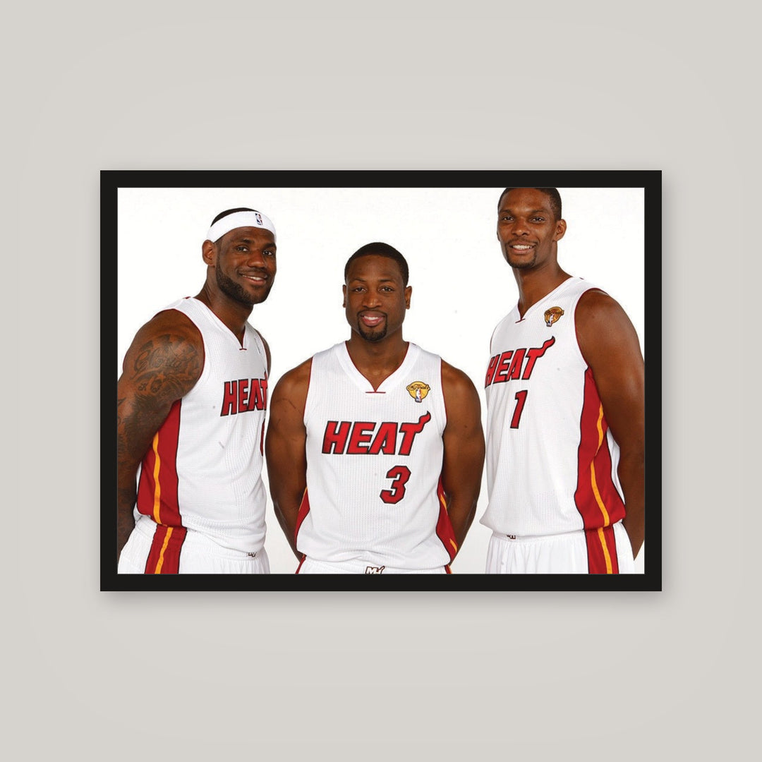 [auto-mockup] BIG 3 MIAMI HEAT POSTER - 18 x 24in.
