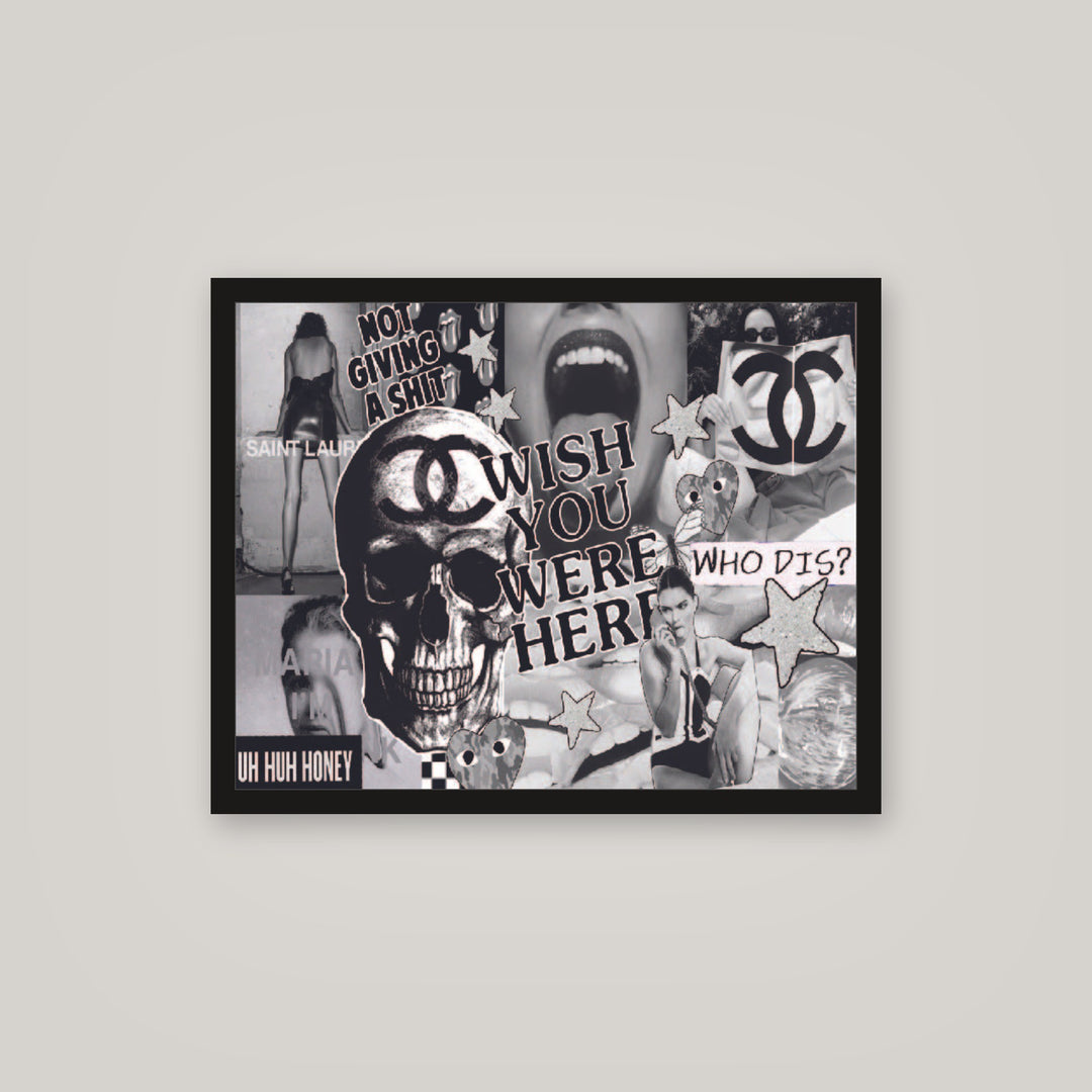 [auto-mockup] BLACK COLLAGE POSTER - 16 x 20in.