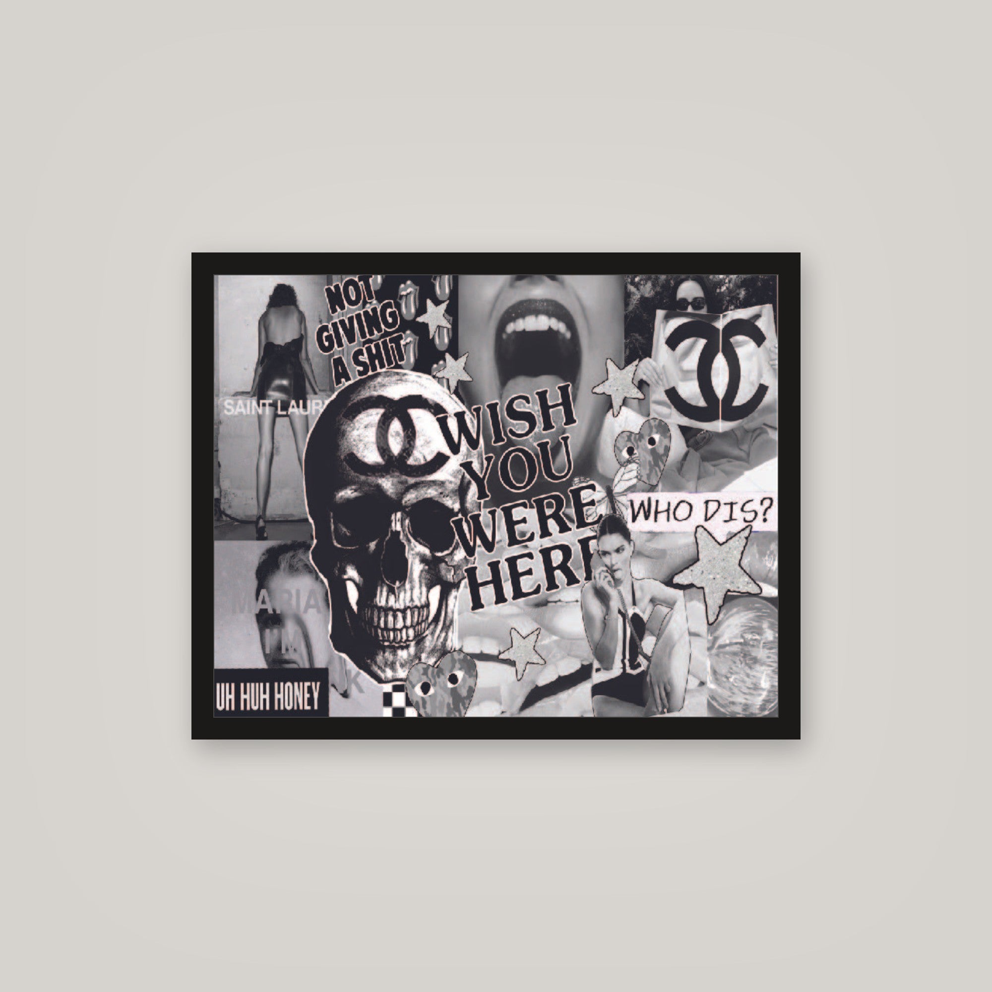 [auto-mockup] BLACK COLLAGE POSTER - 16 x 20in.