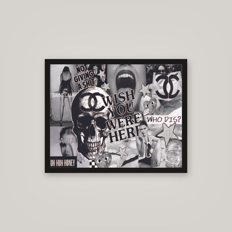 [auto-mockup] BLACK COLLAGE POSTER - 16 x 20in.