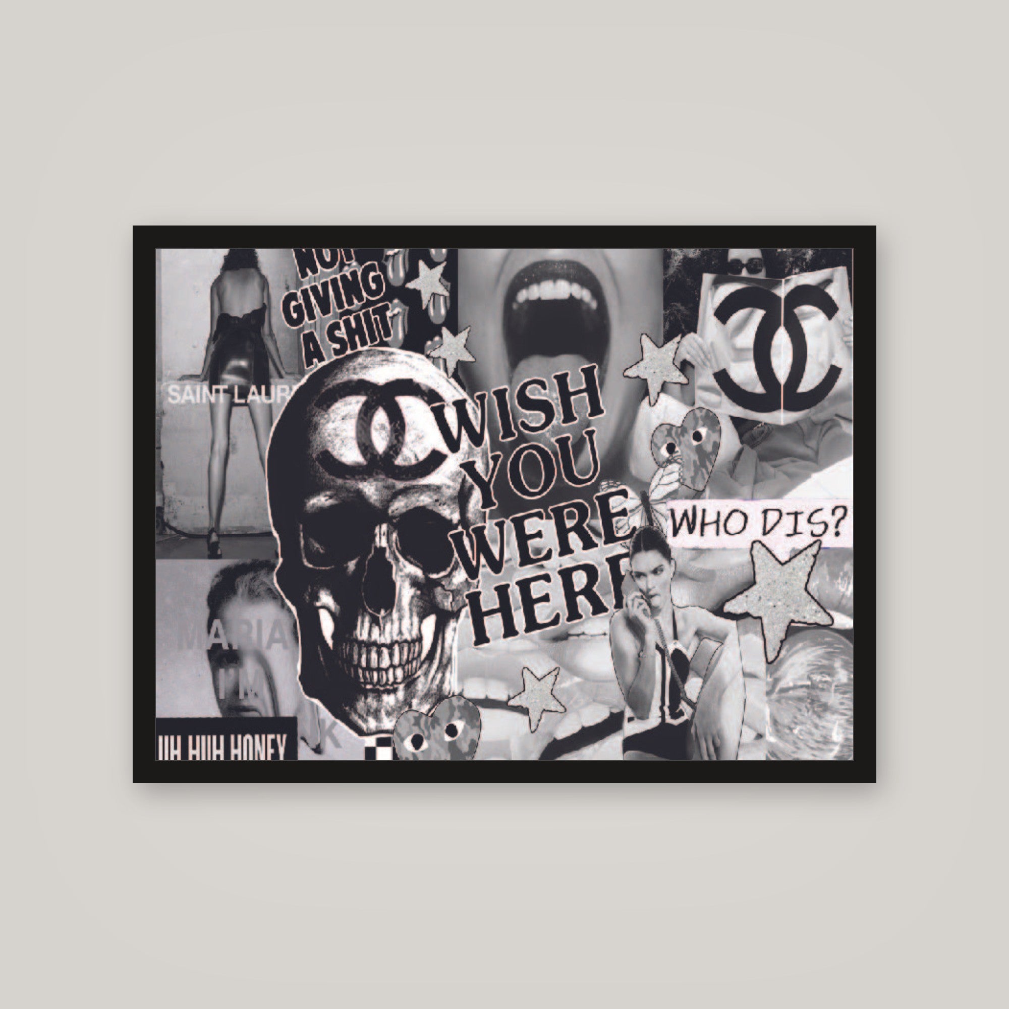 [auto-mockup] BLACK COLLAGE POSTER - 18 x 24in.