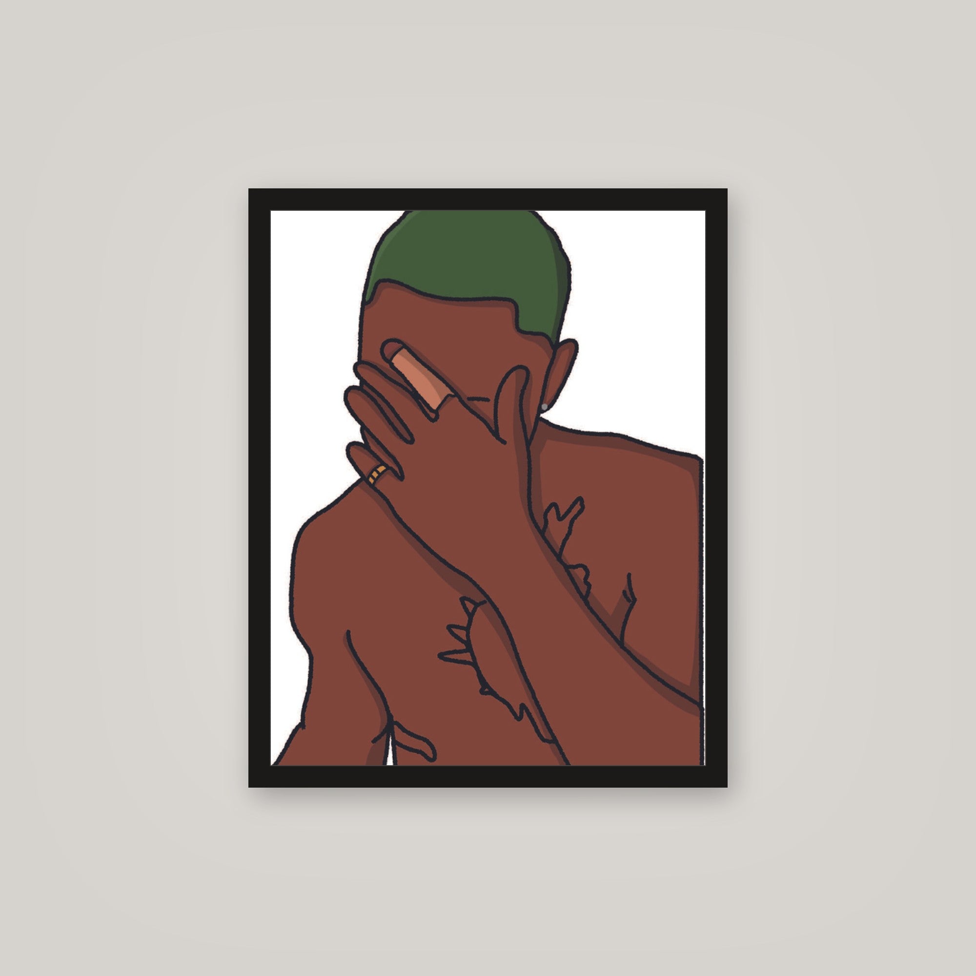 [auto-mockup] BLOND COVER DRAWING POSTER - 16 x 20in.