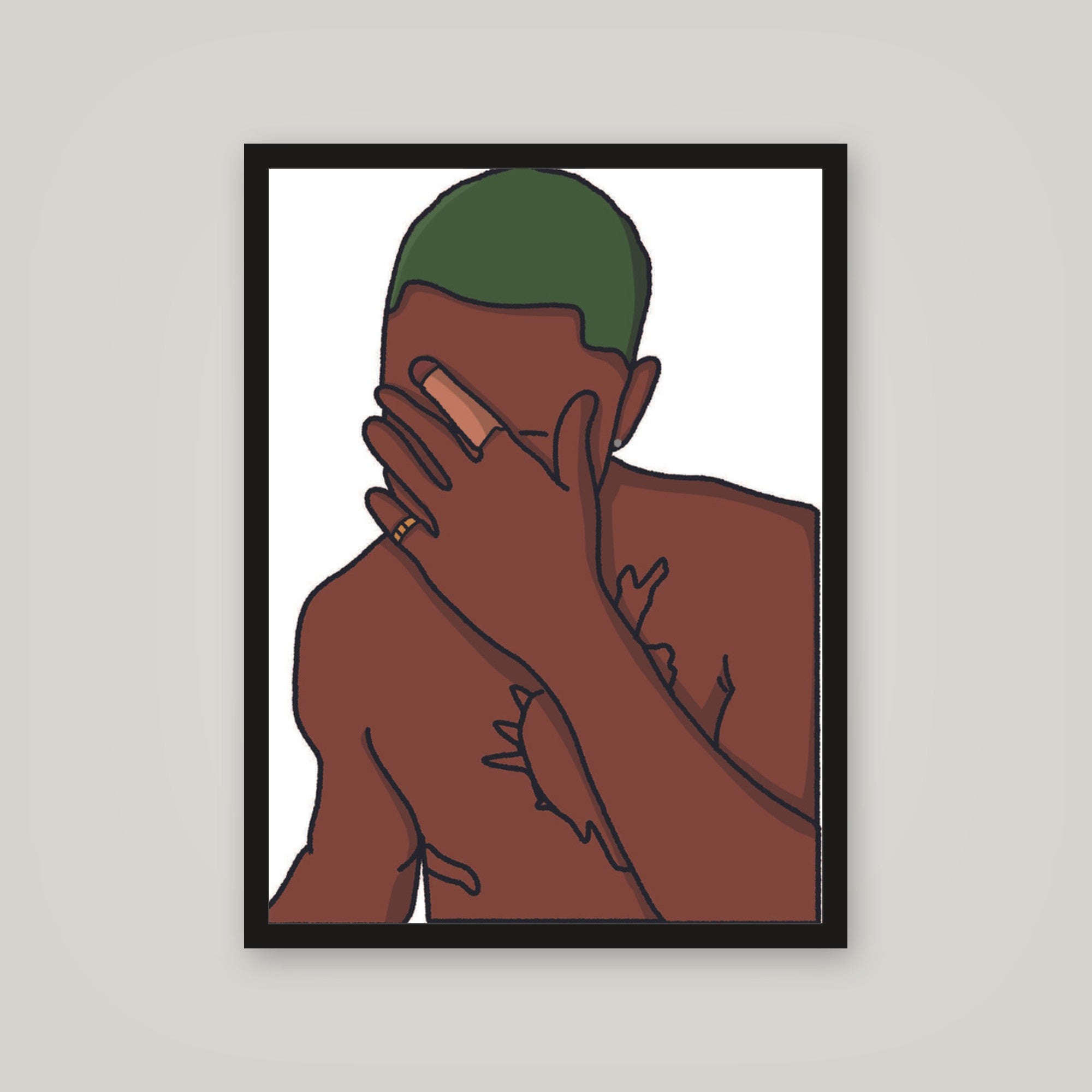[auto-mockup] BLOND COVER DRAWING POSTER - 18 x 24in.