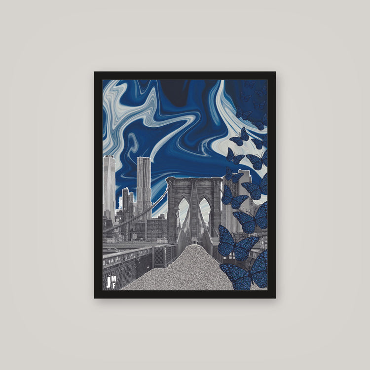 [auto-mockup] BLUE BUTTER BRIDGE POSTER - 16 x 20in.