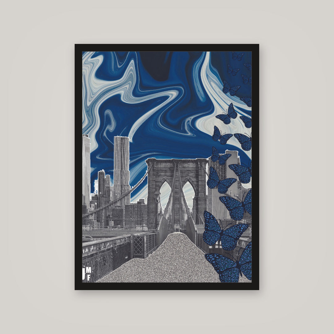 [auto-mockup] BLUE BUTTER BRIDGE POSTER - 18 x 24in.