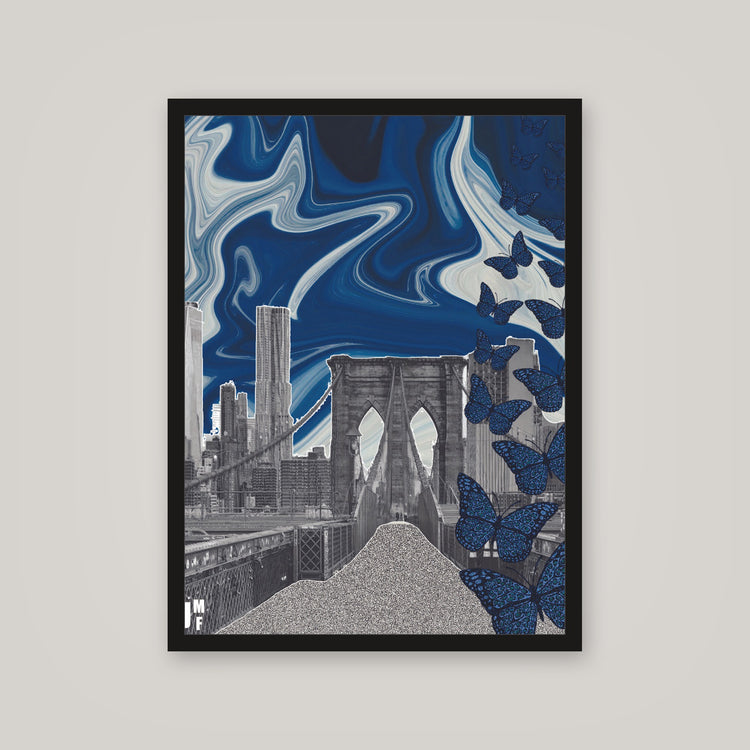 [auto-mockup] BLUE BUTTER BRIDGE POSTER - 18 x 24in.