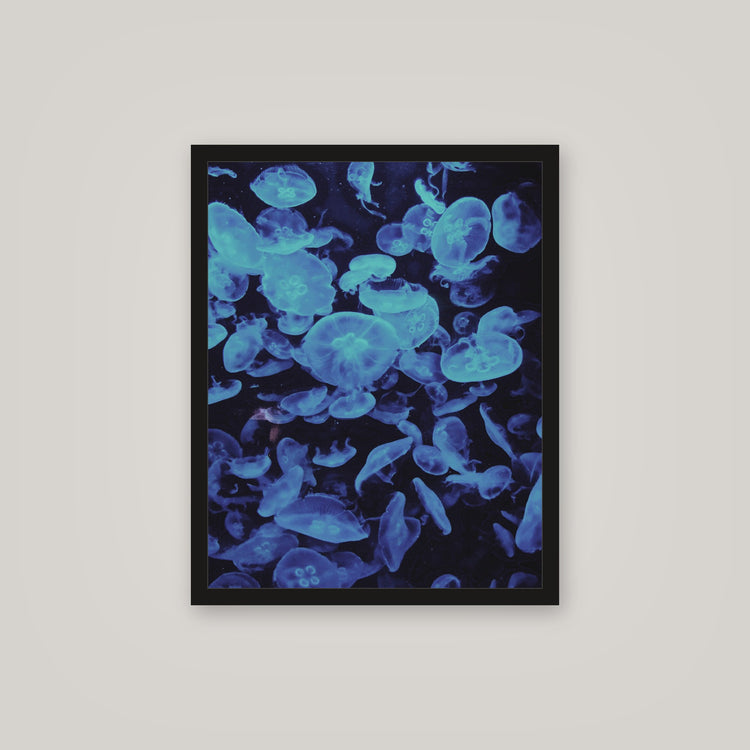[auto-mockup] BLUE JELLYFISH POSTER - 16 x 20 in.
