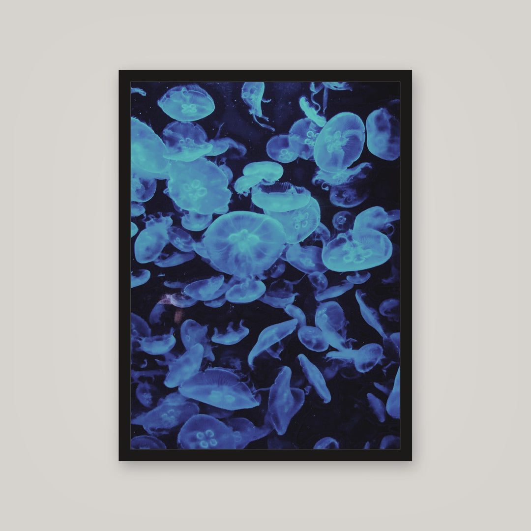 [auto-mockup] BLUE JELLYFISH POSTER - 18 x 24 in