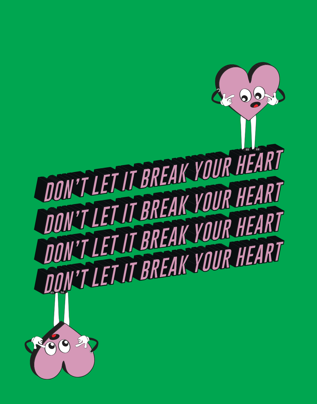 BREAK YOUR HEART POSTER - PosterFi