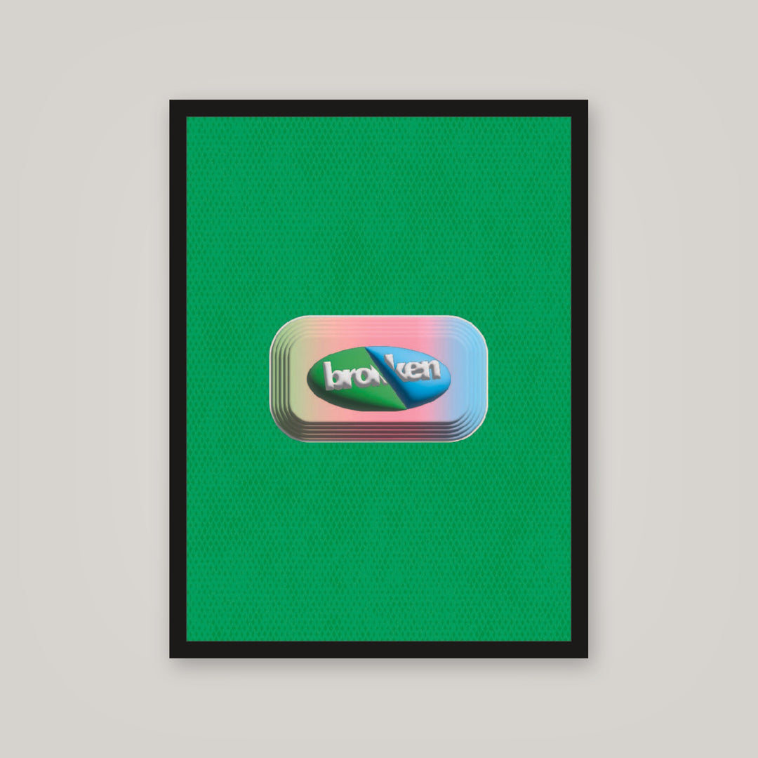 [auto-mockup] BROKEN POSTER - 18 x 24 in