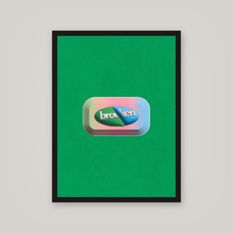 [auto-mockup] BROKEN POSTER - 18 x 24 in