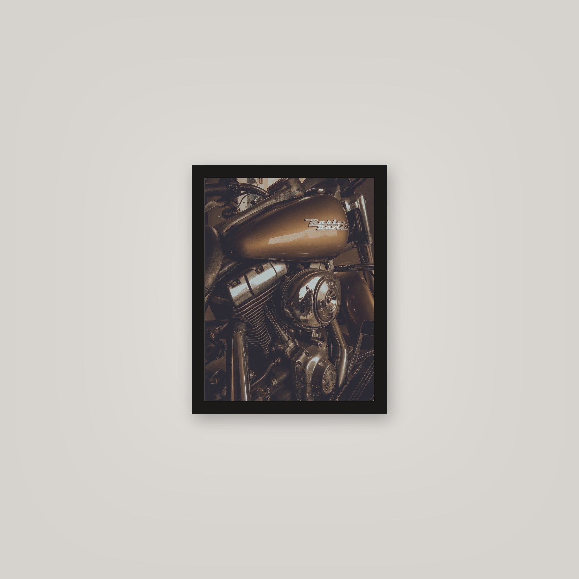 [auto-mockup] BROWN HARLEY POSTER - 11 x 14in.