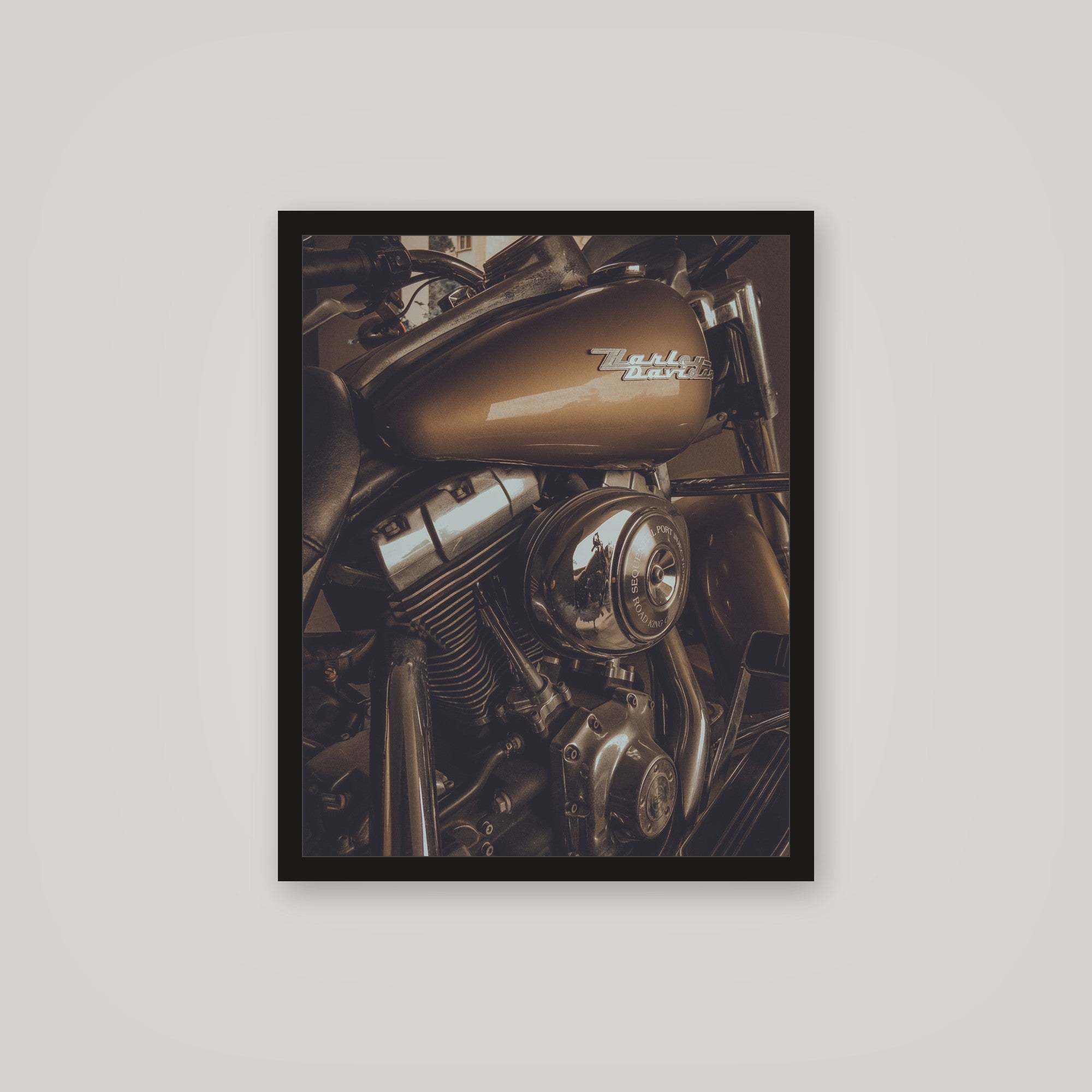 [auto-mockup] BROWN HARLEY POSTER - 16 x 20in.