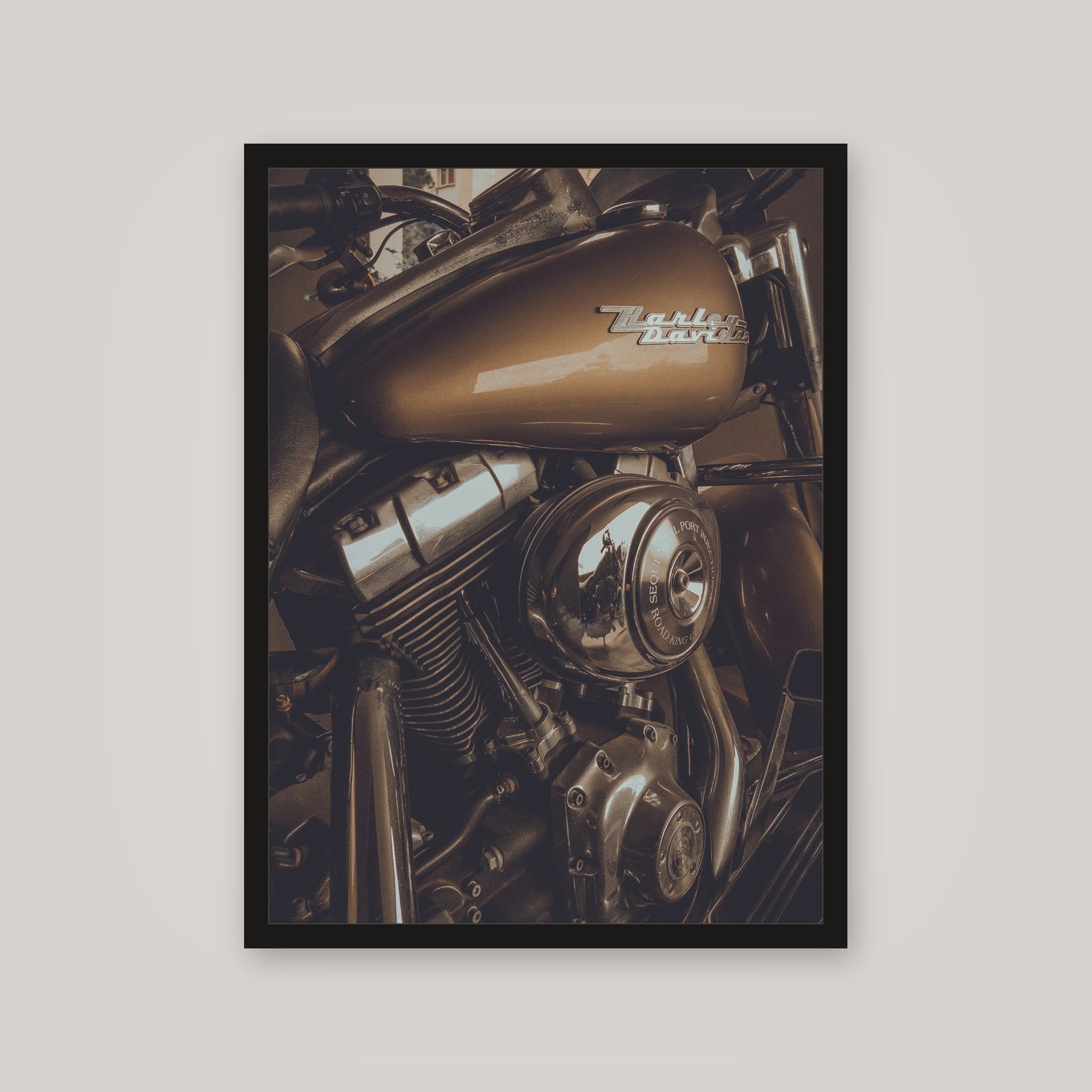 [auto-mockup] BROWN HARLEY POSTER - 18 x 24in.