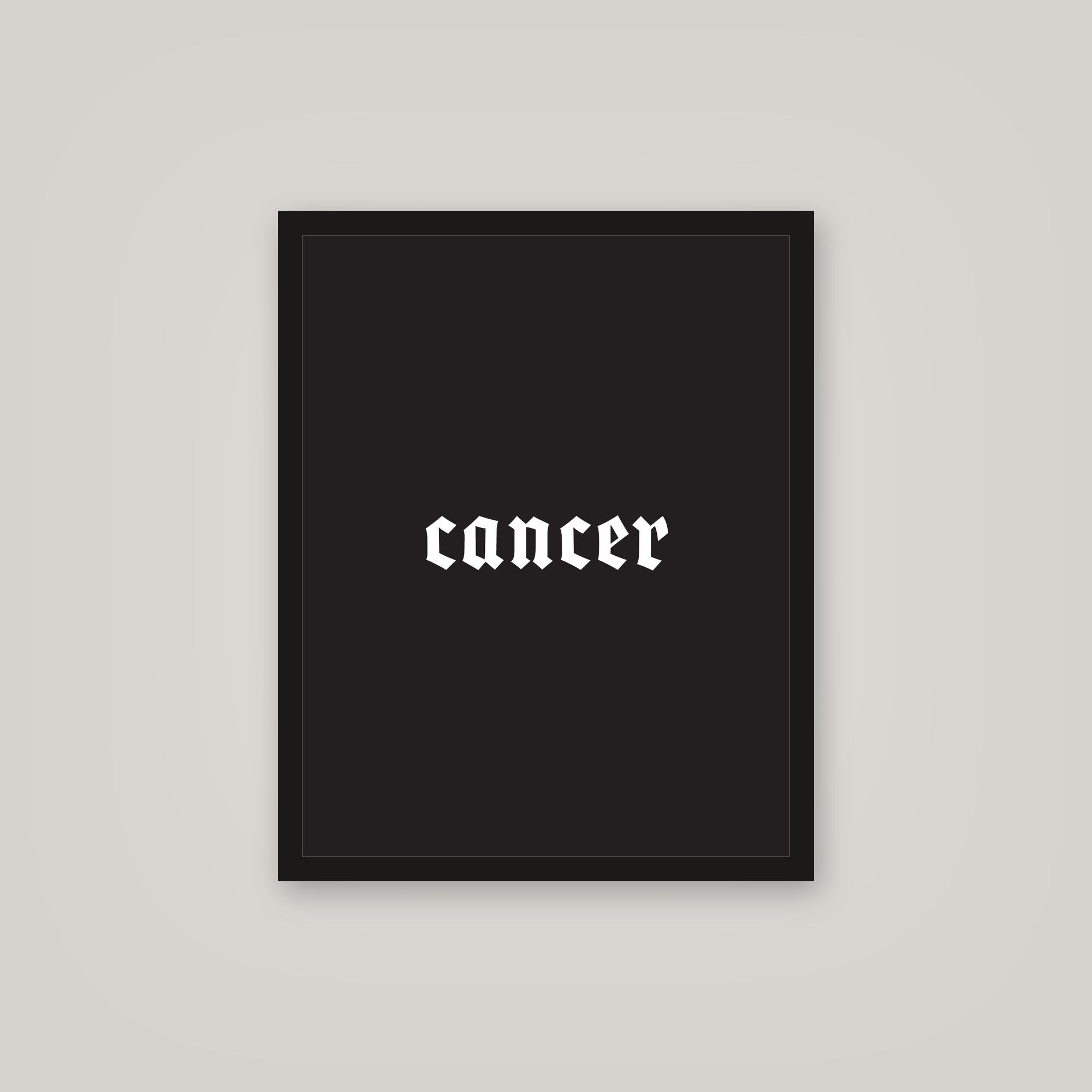 [auto-mockup] CANCER POSTER IN MULTIPLE COLORS - 16x 20in.