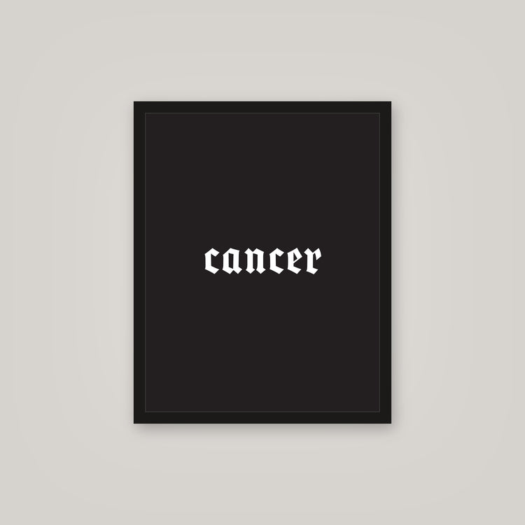 [auto-mockup] CANCER POSTER IN MULTIPLE COLORS - 16x 20in.
