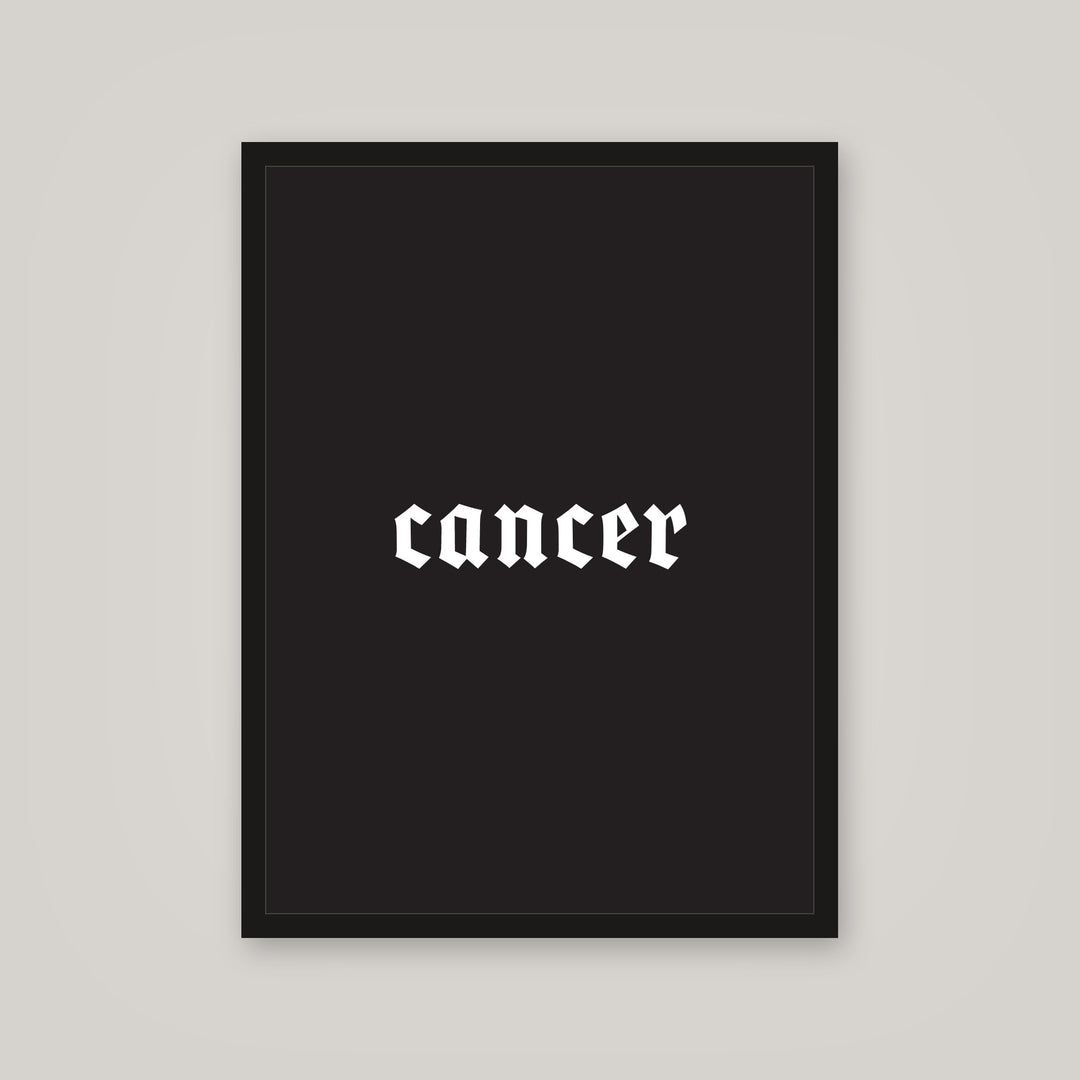 [auto-mockup] CANCER POSTER IN MULTIPLE COLORS - 18 x 24in.