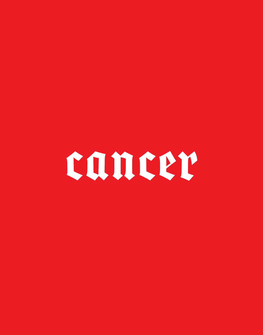 CANCER POSTER IN MULTIPLE COLORS - PosterFi