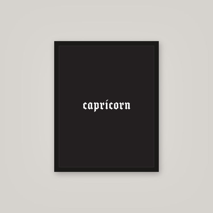 [auto-mockup] CAPRICORN POSTER IN MULTIPLE COLORS - 16x 20in.