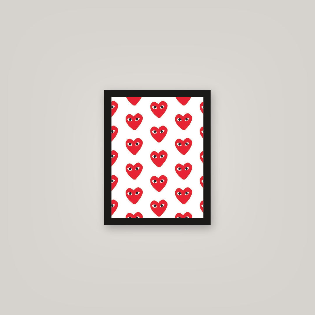 [auto-mockup] CDG HEART POSTER IN ALL COLORS - 11 x 14in.