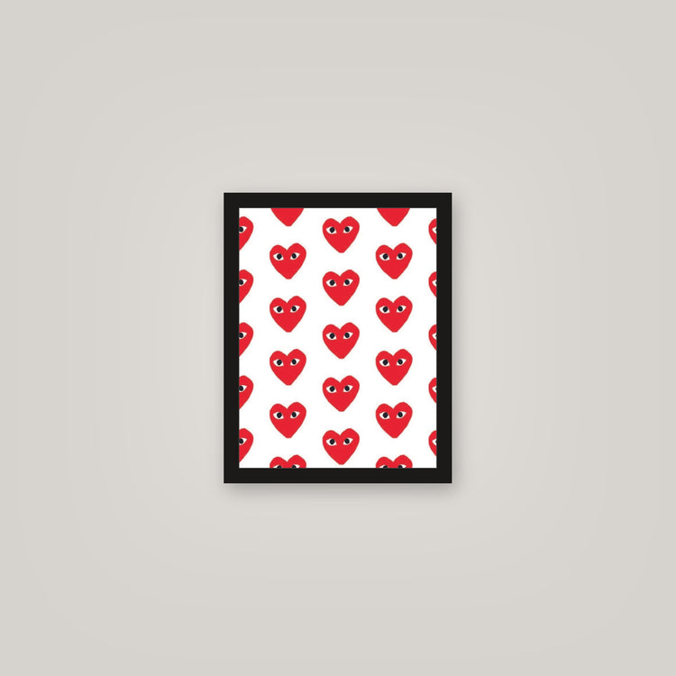 [auto-mockup] CDG HEART POSTER IN ALL COLORS - 11 x 14in.