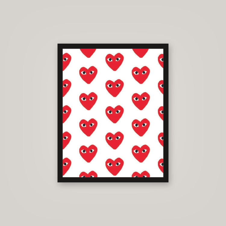 [auto-mockup] CDG HEART POSTER IN ALL COLORS - 16 x 20in.