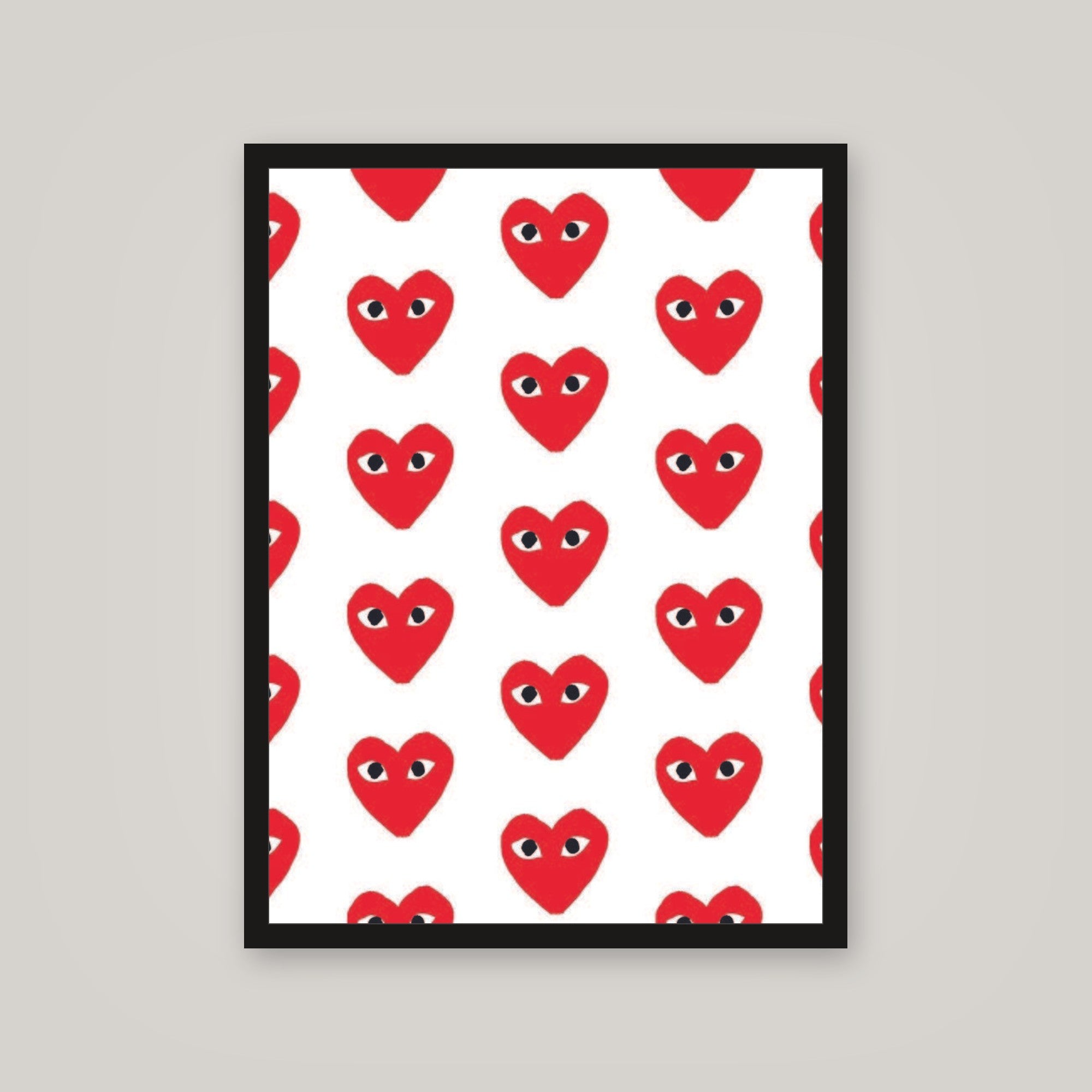 CDG HEART POSTER IN ALL COLORS – PosterFi