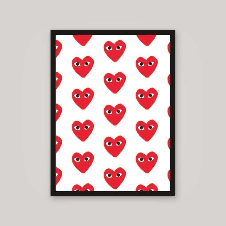 [auto-mockup] CDG HEART POSTER IN ALL COLORS - 18 x 24in.
