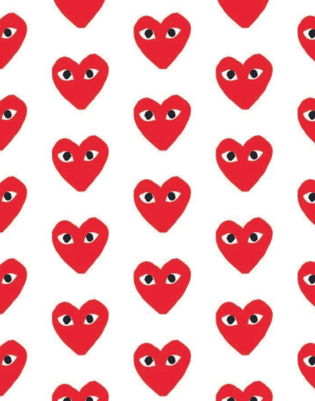 CDG HEART POSTER IN ALL COLORS PosterFi