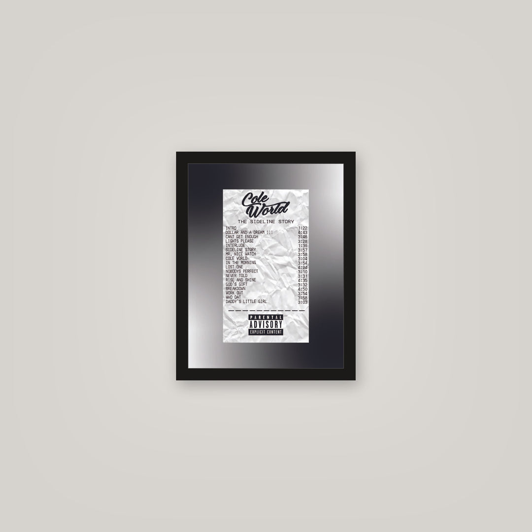 [auto-mockup] COLE WORLD RECEIPT POSTER - 11 x 14in.