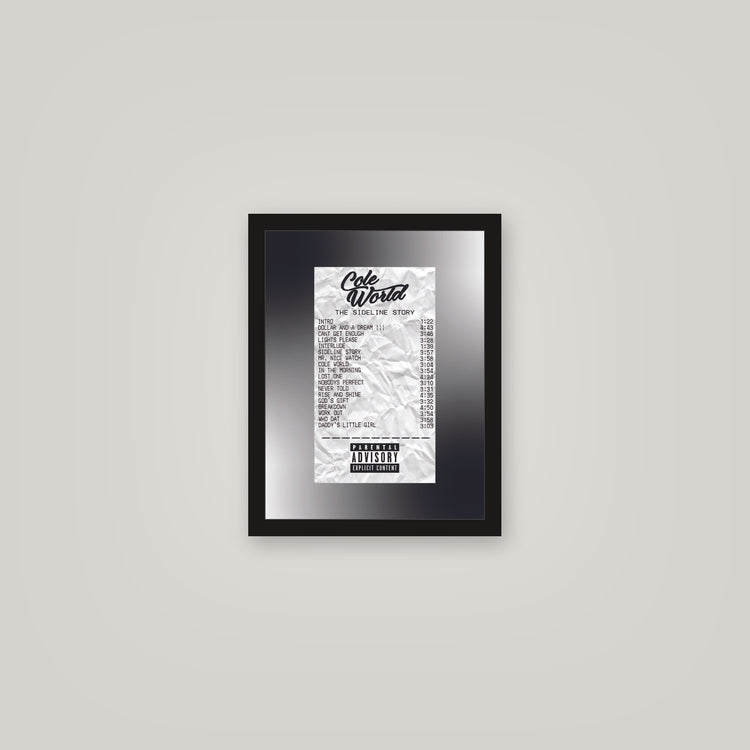 [auto-mockup] COLE WORLD RECEIPT POSTER - 11 x 14in.