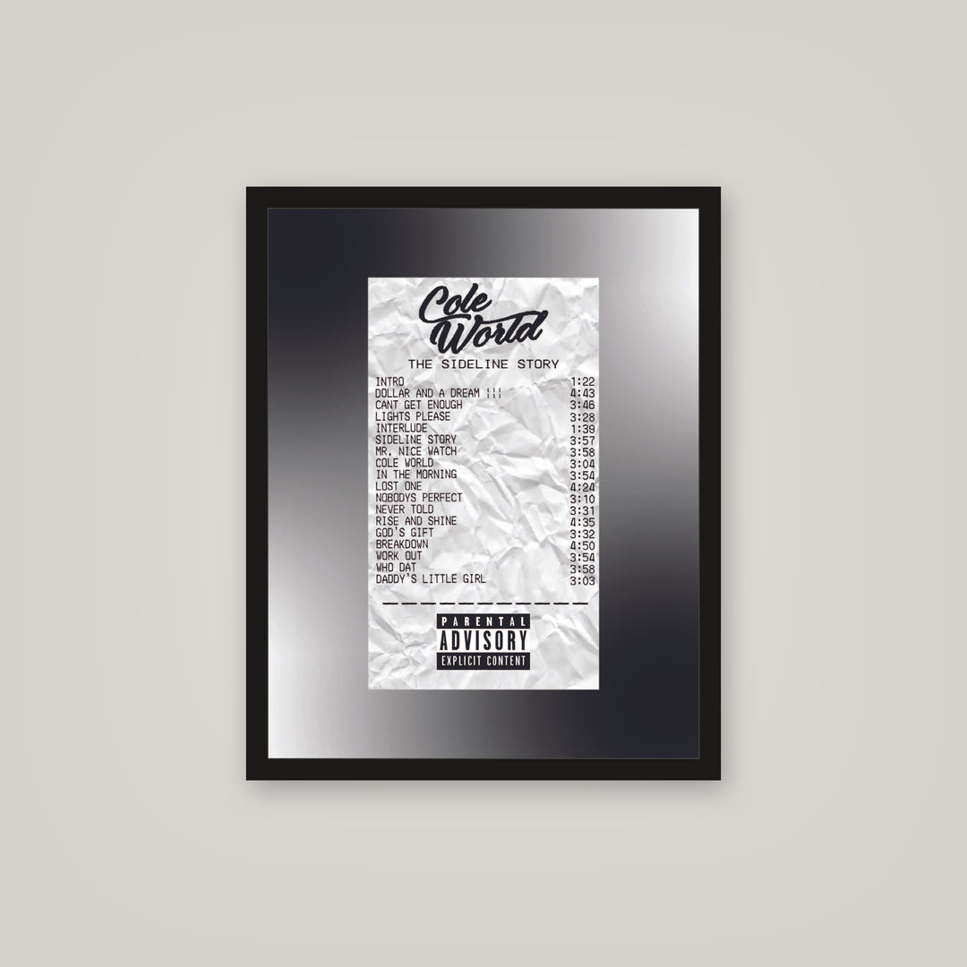 [auto-mockup] COLE WORLD RECEIPT POSTER - 16 x 20 in.