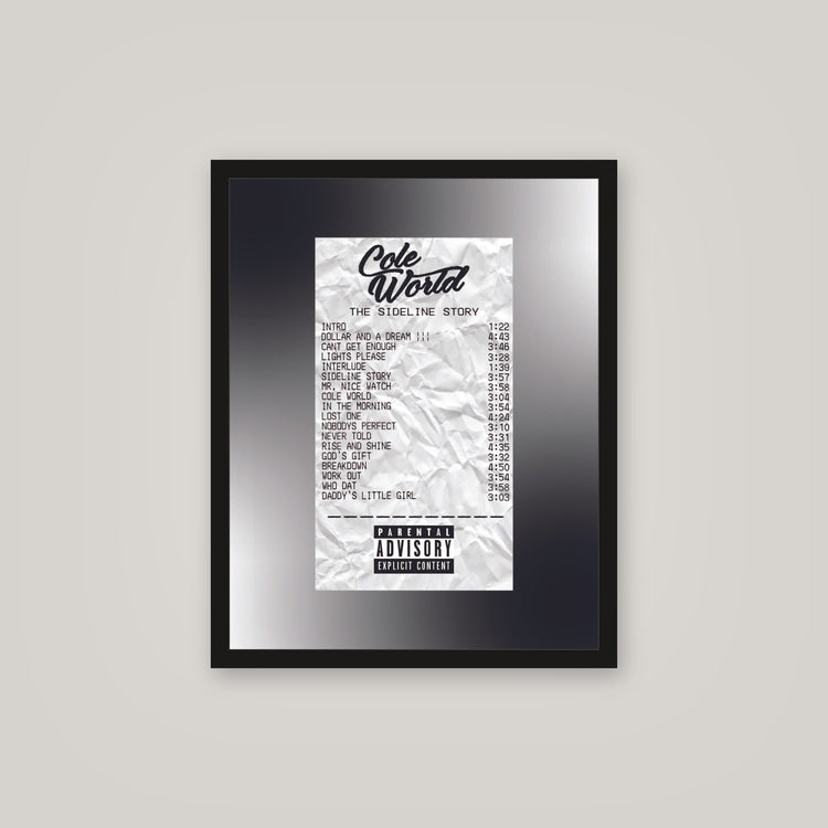 [auto-mockup] COLE WORLD RECEIPT POSTER - 16 x 20 in.