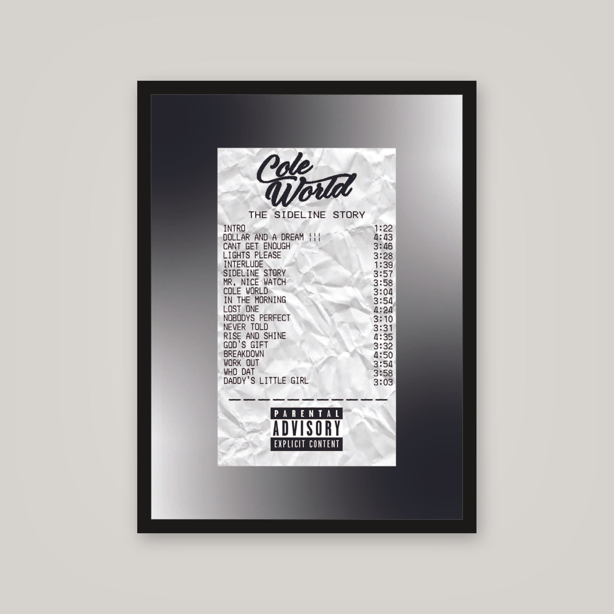 [auto-mockup] COLE WORLD RECEIPT POSTER - 18 x 24 in