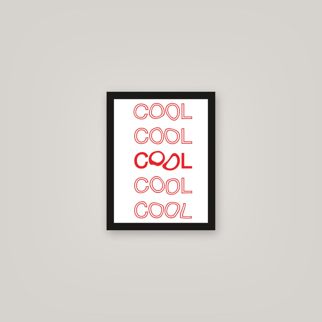 [auto-mockup] COOL RED POSTER - 11 x 14in.
