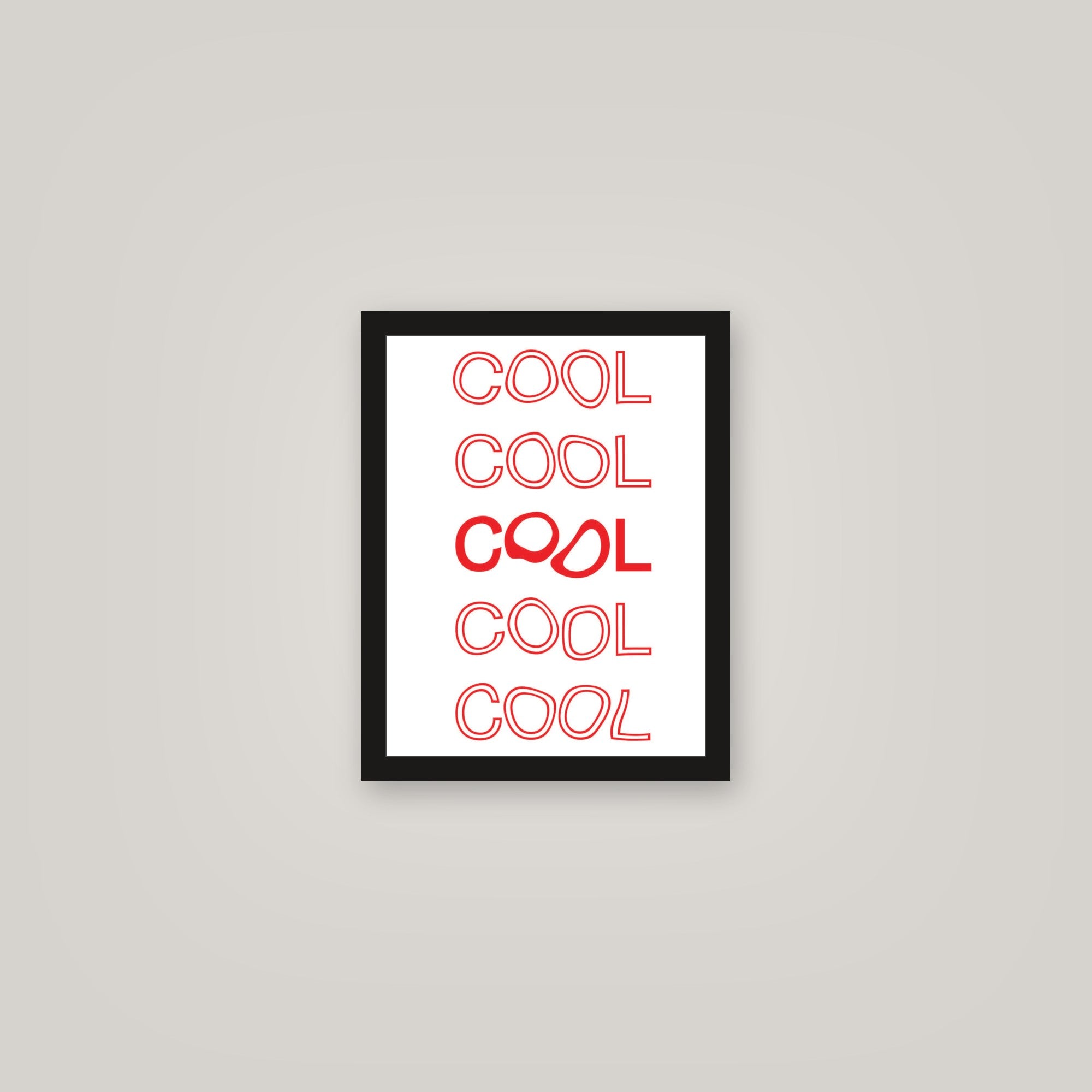 [auto-mockup] COOL RED POSTER - 11 x 14in.