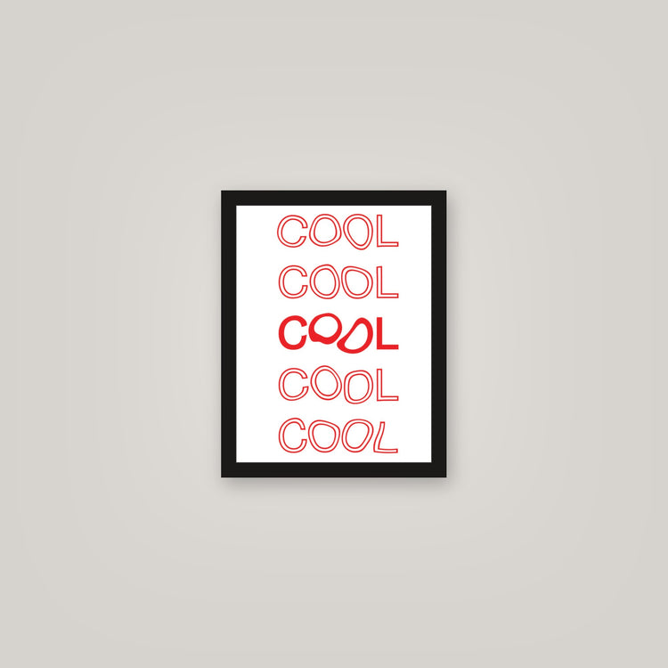 [auto-mockup] COOL RED POSTER - 11 x 14in.