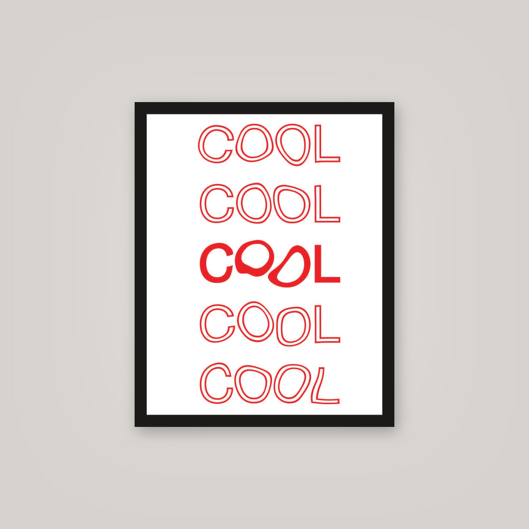 [auto-mockup] COOL RED POSTER - 16 x 20in.