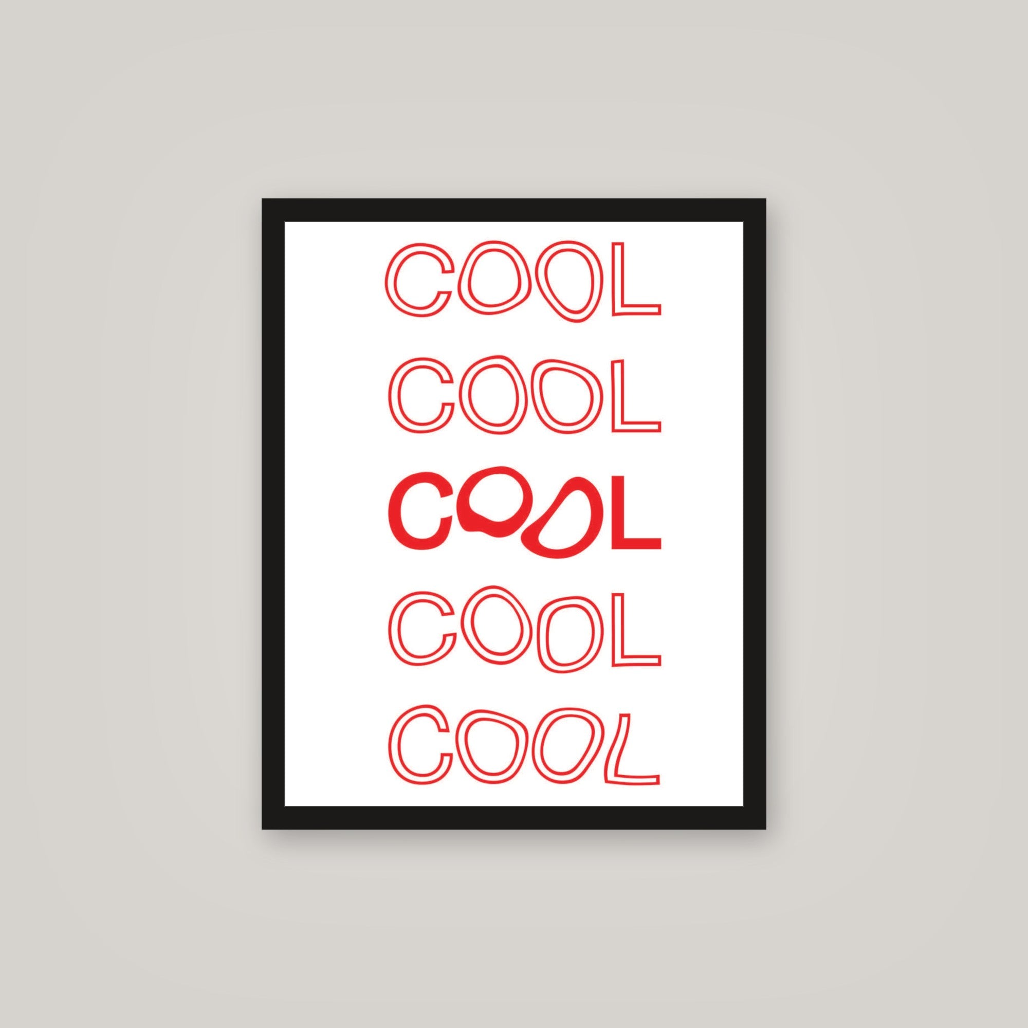 [auto-mockup] COOL RED POSTER - 16 x 20in.