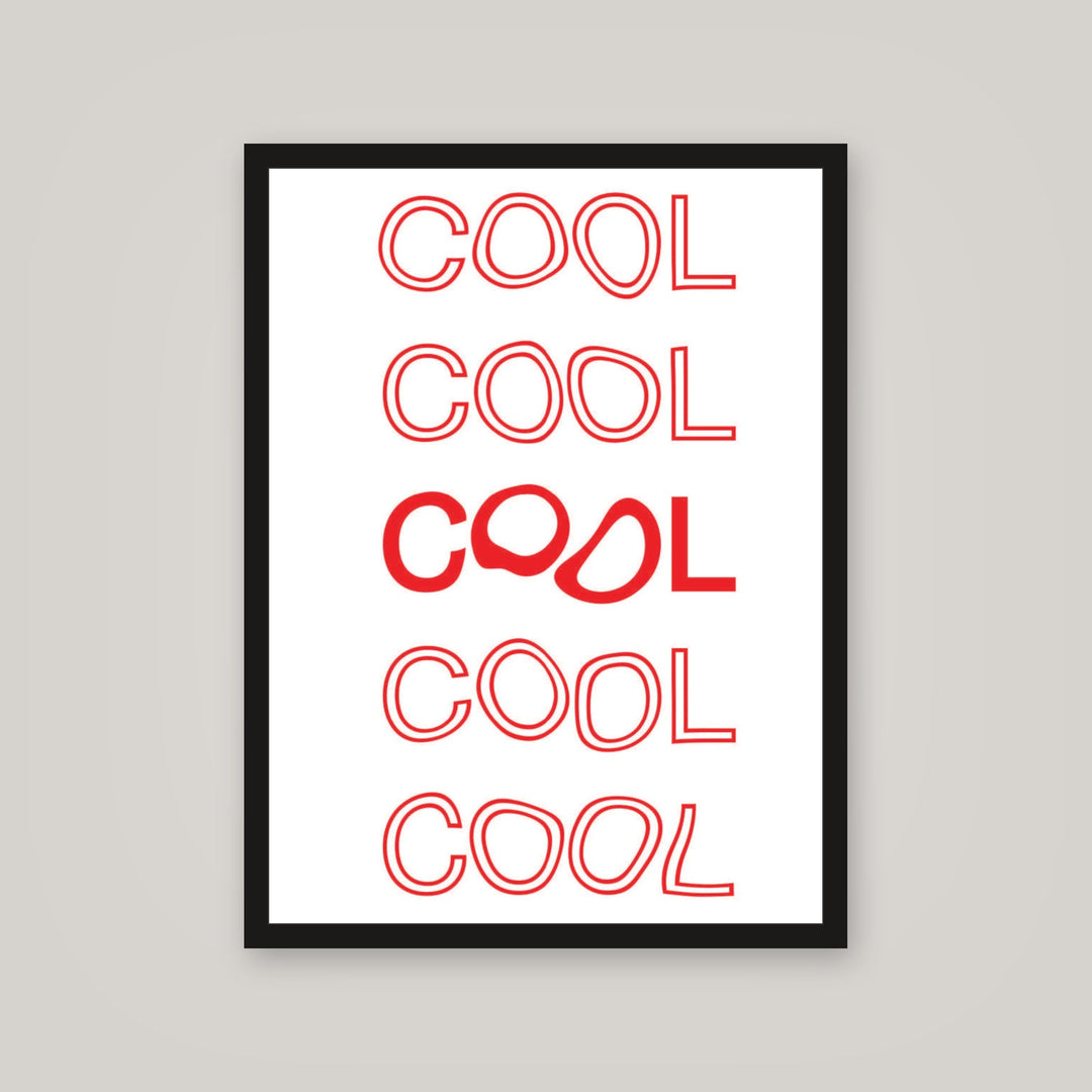 [auto-mockup] COOL RED POSTER - 18 x 24in.