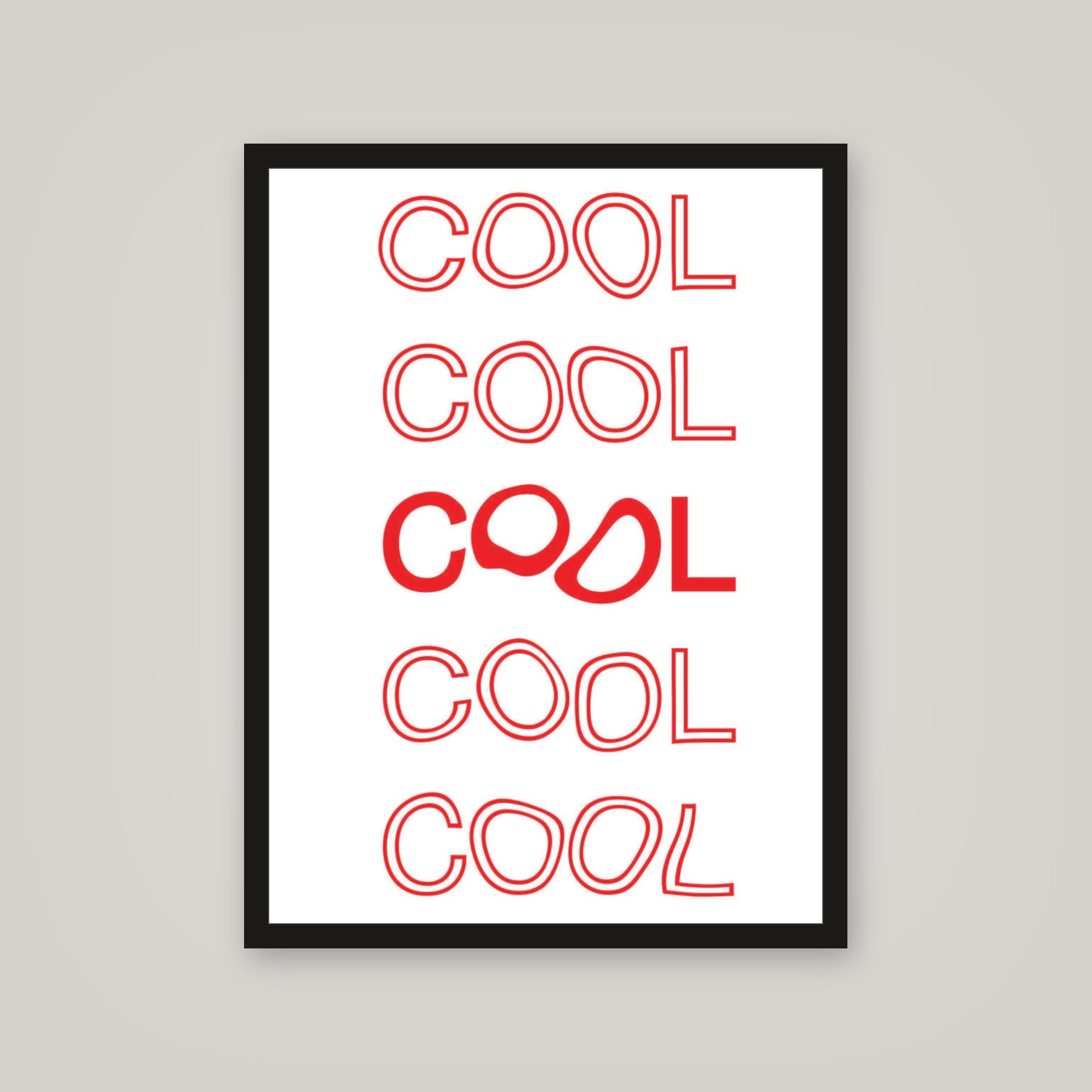 [auto-mockup] COOL RED POSTER - 18 x 24in.