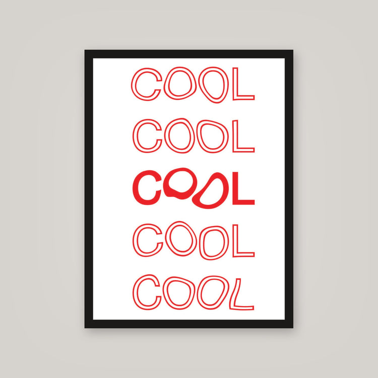 [auto-mockup] COOL RED POSTER - 18 x 24in.