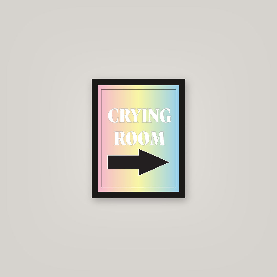 [auto-mockup] CRYING ROOM POSTER IN MULTIPLE COLORS - 11 x 14in.