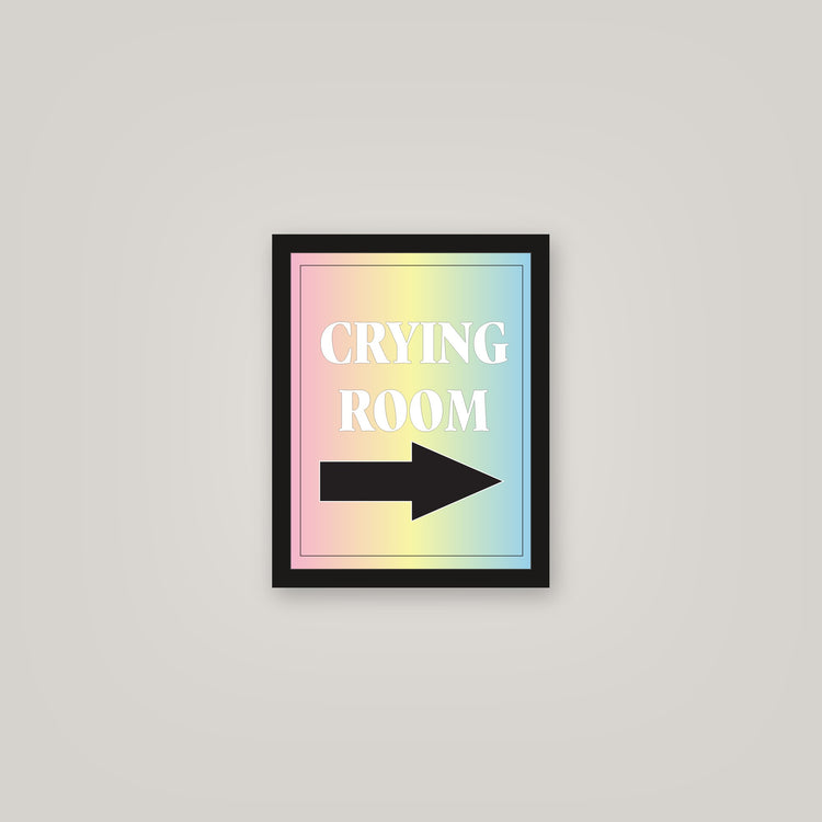 [auto-mockup] CRYING ROOM POSTER IN MULTIPLE COLORS - 11 x 14in.