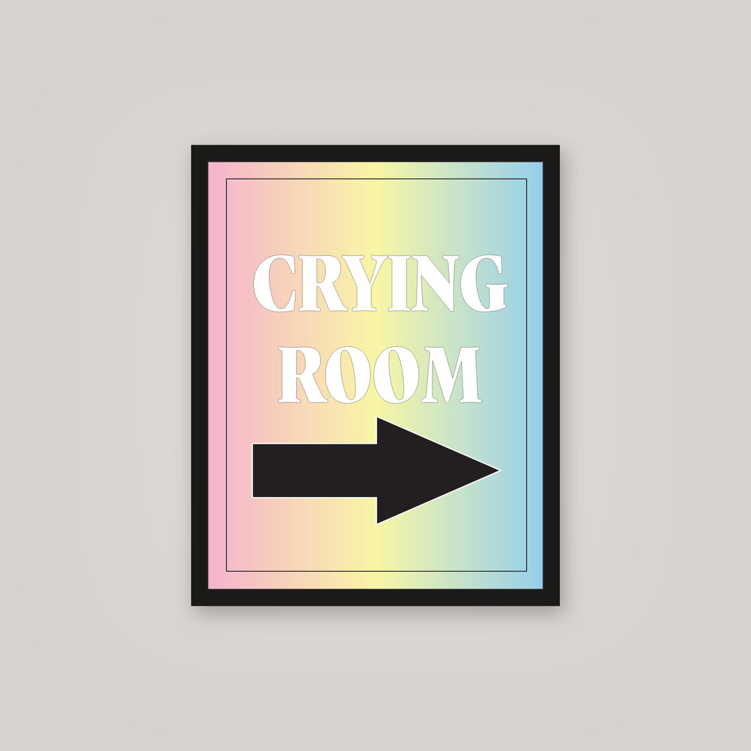 [auto-mockup] CRYING ROOM POSTER IN MULTIPLE COLORS - 16x 20in.