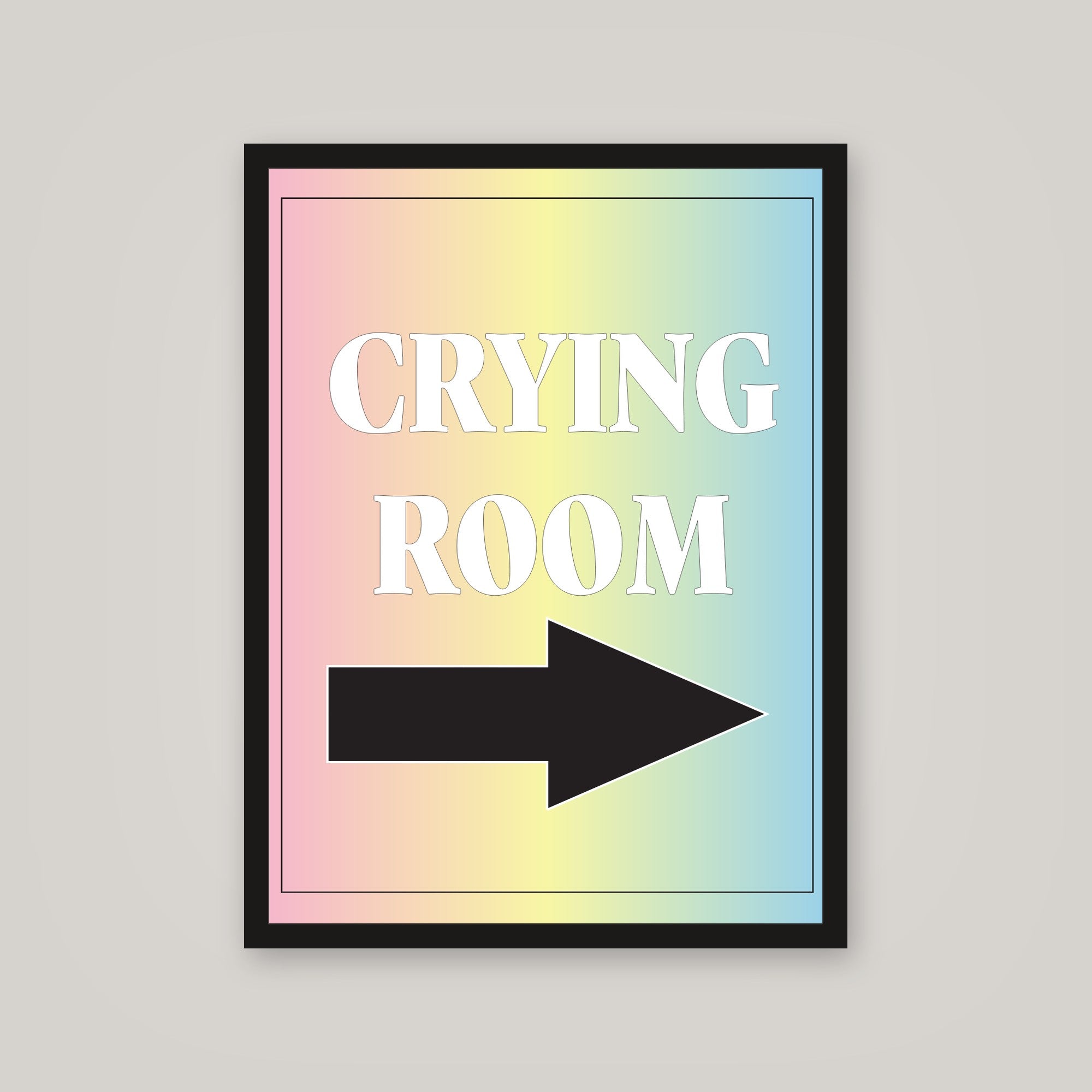 [auto-mockup] CRYING ROOM POSTER IN MULTIPLE COLORS - 18 x 24in.