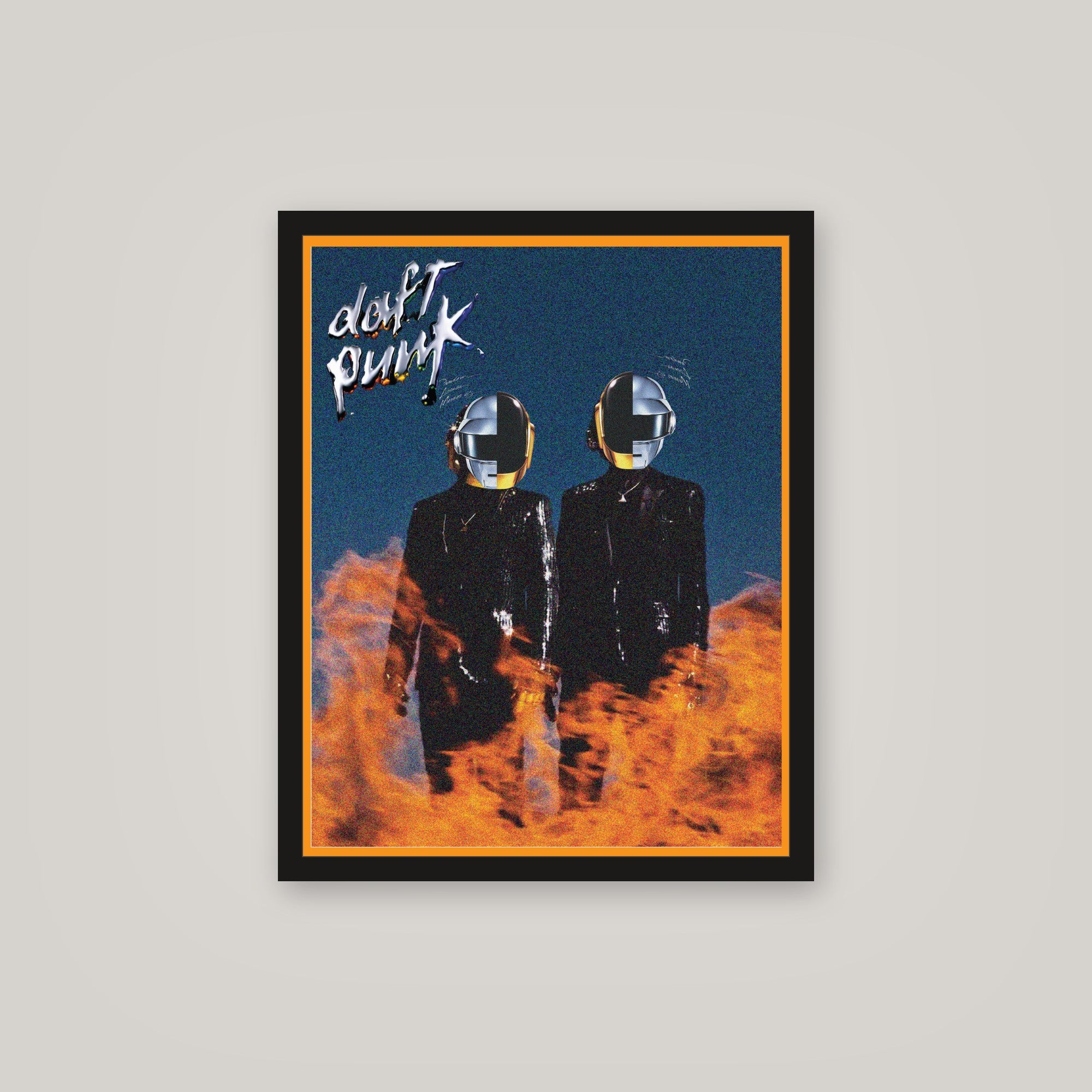 [auto-mockup] DAFT PUNK FIRE POSTER - 16 x 20in.