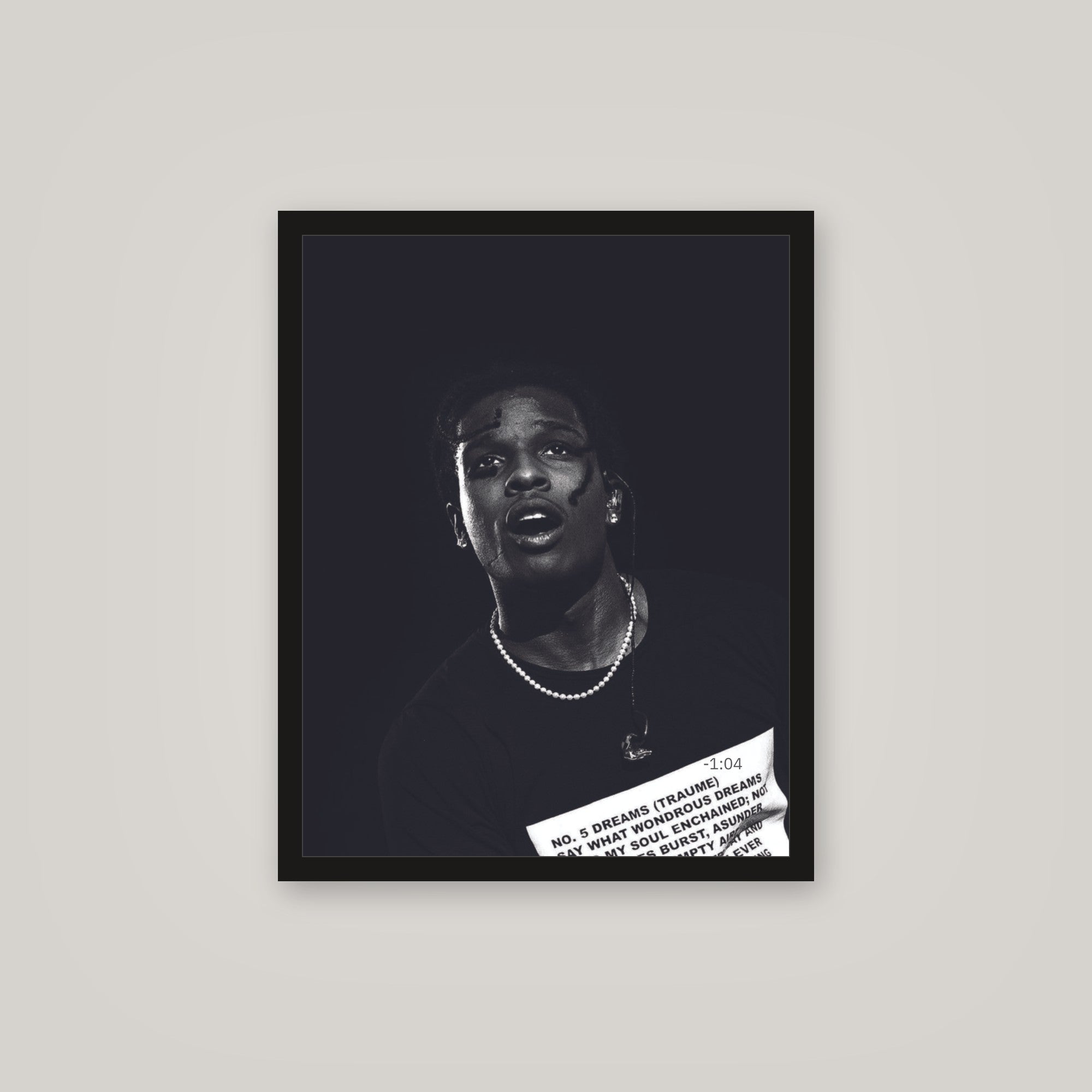 [auto-mockup] DARK ASAP ROCKY POSTER - 16 x 20in.